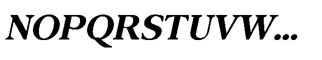 Confirm Serif Extra Bold Italic Font UPPERCASE