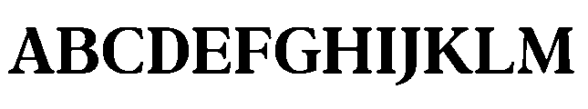 Confirm Serif Extra Bold Font UPPERCASE
