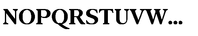Confirm Serif Extra Bold Font UPPERCASE