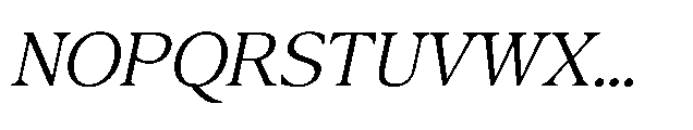 Confirm Serif Italic Font UPPERCASE