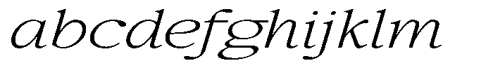 Confirm Serif Light Expanded Italic FONT
