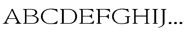 Confirm Serif Light Expanded Font UPPERCASE