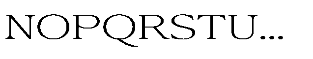 Confirm Serif Light Expanded Font UPPERCASE