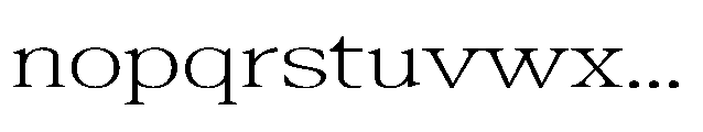Confirm Serif Light Expanded Font LOWERCASE