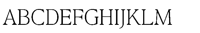 Confirm Serif Light Font UPPERCASE