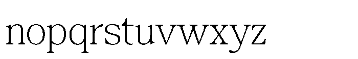 Confirm Serif Light Font LOWERCASE