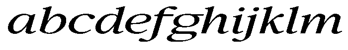 Confirm Serif Medium Expanded Italic FONT