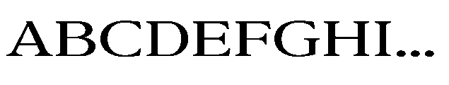 Confirm Serif Medium Expanded Font UPPERCASE
