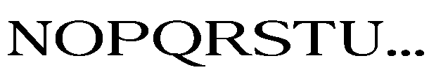 Confirm Serif Medium Expanded Font UPPERCASE