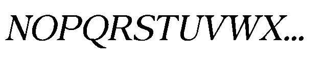 Confirm Serif Medium Italic Font UPPERCASE