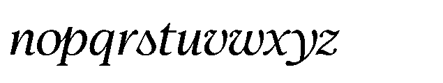 Confirm Serif Medium Italic Font LOWERCASE