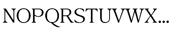 Confirm Serif Regular Font UPPERCASE