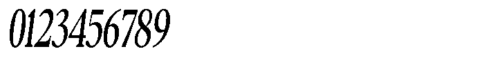 Confirm Serif Semi Bold Condensed Italic Font OTHER CHARS