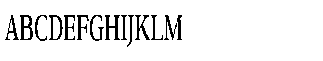 Confirm Serif Semi Bold Condensed Font UPPERCASE