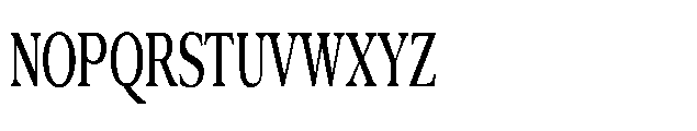 Confirm Serif Semi Bold Condensed Font UPPERCASE