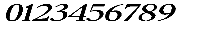 Confirm Serif Semi Bold Expanded Italic Font OTHER CHARS