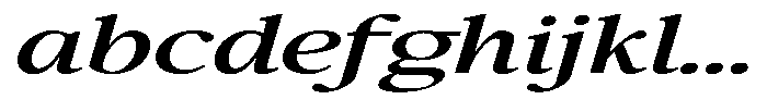 Confirm Serif Semi Bold Expanded Italic FONT