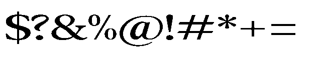 Confirm Serif Semi Bold Expanded Font OTHER CHARS