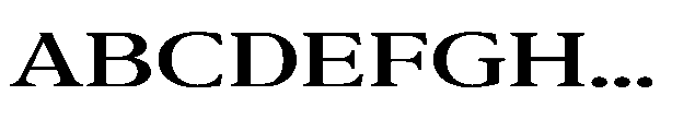Confirm Serif Semi Bold Expanded Font UPPERCASE