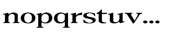 Confirm Serif Semi Bold Expanded Font LOWERCASE