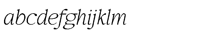 Confirm Serif Variable Light Italic FONT