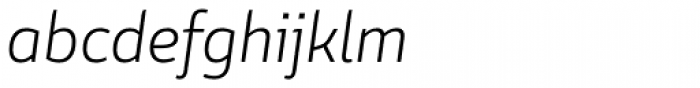 Conflict Light Italic Font LOWERCASE