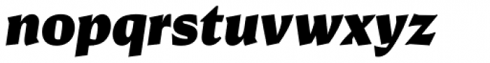 Conglomerate Black Italic Font LOWERCASE