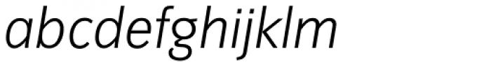 Congress Sans Std Light Italic Font LOWERCASE