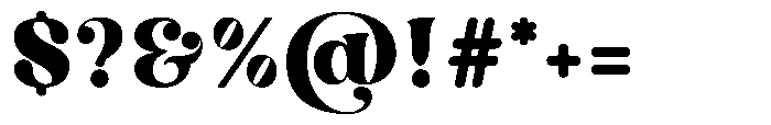 Conical Paradise Font OTHER CHARS