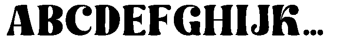 Conical Paradise Font UPPERCASE