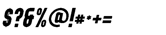 Conky Italic Font OTHER CHARS