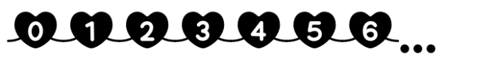 Connected Hearts Font OTHER CHARS