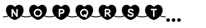 Connected Hearts Font UPPERCASE