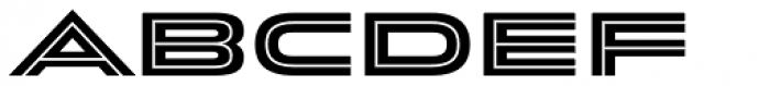 Conquera Inline Font LOWERCASE