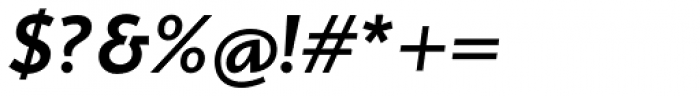 Conqueror Sans SemiBold Italic Font OTHER CHARS