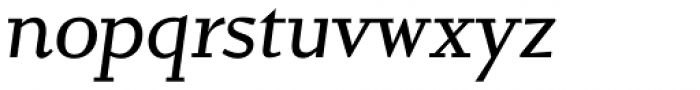 Conqueror Slab Italic Font LOWERCASE