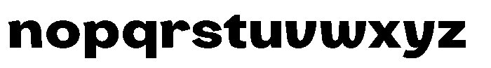 Consina Black Expanded Font LOWERCASE