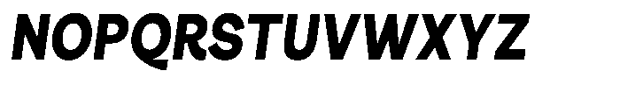 Consina Black Italic Condensed Font UPPERCASE