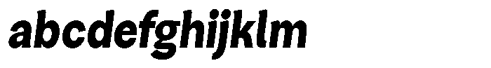 Consina Black Italic Condensed FONT