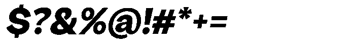 Consina Black Italic Font OTHER CHARS
