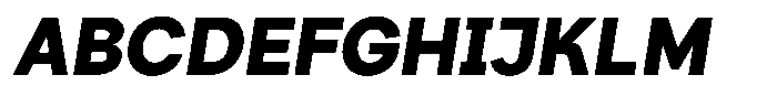Consina Black Italic Font UPPERCASE