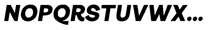 Consina Black Italic Font UPPERCASE