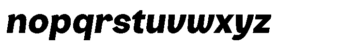 Consina Black Italic Font LOWERCASE