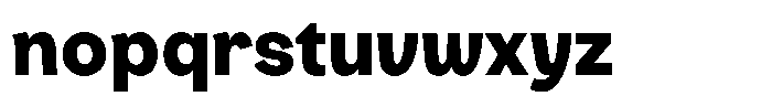 Consina Black Font LOWERCASE