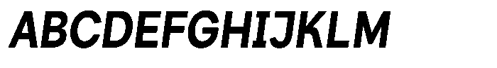 Consina Bold Italic Condensed Font UPPERCASE