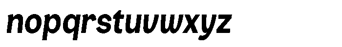 Consina Bold Italic Condensed Font LOWERCASE
