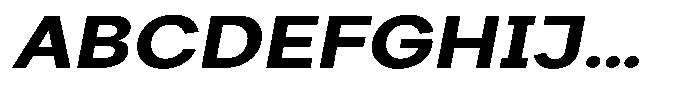 Consina Bold Italic Expanded Font UPPERCASE