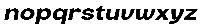 Consina Bold Italic Expanded Font LOWERCASE