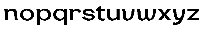 Consina Expanded Font LOWERCASE