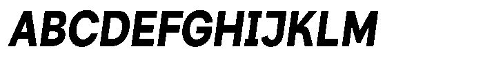 Consina Extra Bold Italic Condensed Font UPPERCASE